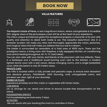 Martineli - A Beachfront Estate * ドリオス