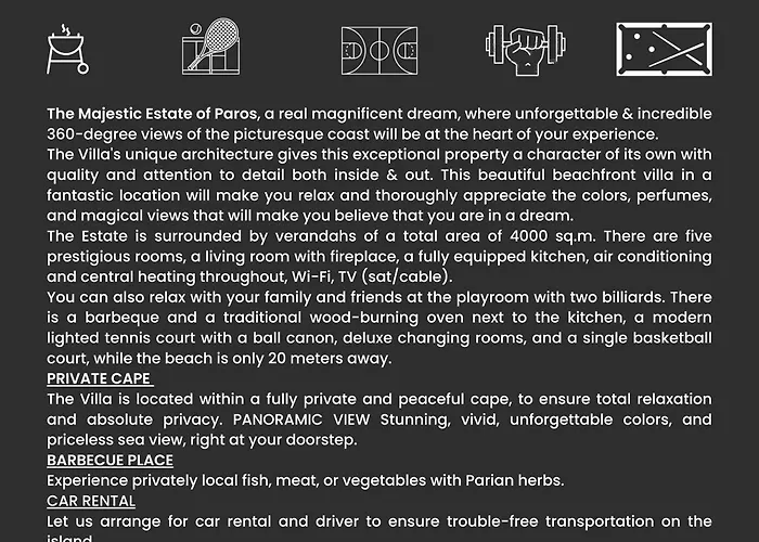 Martineli - A Beachfront Estate * Drios